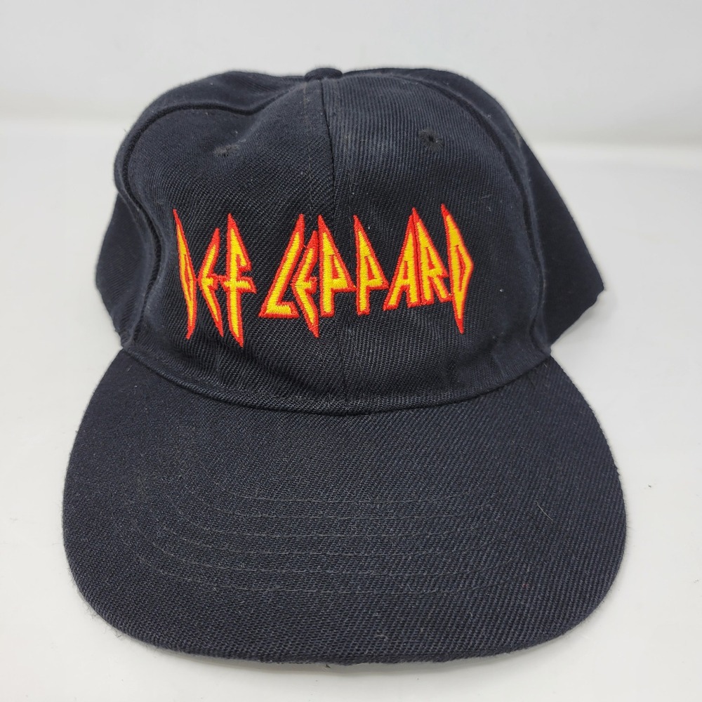 Def Leppard Rock Band Embroidered‎ Logo Black Baseball Cap Dad Hat Adjustable